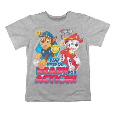 Paw Patrol Ready For Action Grey T-Shirt £4.99